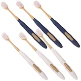 ibasenice 36 Stück Manuelle Zahnbürsten mit Breitem Kopf Weiche Borsten Ergonomischer Griff Tragbare Handzahnbürsten für Erwachsene Sanfte Tiefenreinigung im Haushalt