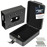 HMF 307-02 Dokumentenbox anschraubbar, Wohnmobil, Boot etc. 20,0 x 15,5 x 7,0 cm, schwarz