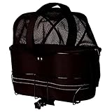 TRIXIE 13118 Fahrradkorb für breite Gepäckträger, 29 × 42 × 48 cm, schwarz