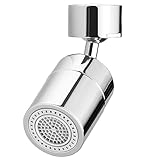Spurtar Wasserhahn Aufsatz 2-Strahlen Wassersparer für Wasserhahn Perlator M24 /22/20 Wasserhahn Strahlregler 360 Grad Schwenkbar Luftsprudler filter Wasserhahn Aufsatz Küche Bad