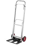 Meister Sackkarre - 90 kg Tragkraft - Klappbare Ladefläche - Höhenverstellbarer Griff - Mit Vollgummi-Laufflächen - Aus hochwertigem Aluminium / Handkarre / Transportkarre / 8985550