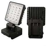 Oniissy 18 V Akku-kompatible schnurlose LED-Taschenlampe mit Niederspannungsschutz, einstellbarer Winkel, LED-Arbeitsleuchte, kompatibel mit BL1518-Batterien
