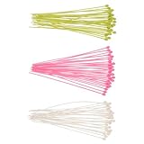 LRXIYODE Lockenwickler Nadeln 3Er-Pack Dauerwellennadeln aus Langlebigem Kunststoff 18.5cm Farbenfrohe Ausführung Styling Zubehör Leicht zu Reinigen für Nasses und Trockenes Haar Friseurbedarf