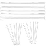 Didiseaon 20 Stück Transparente LED Schutzrohre für Meteor Lichterketten Kunststoff Duschlichtschutz Langlebige Abdeckung für Outdoor und Gartenbeleuchtung