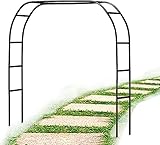 Metall Gartenbogen Rankgitter für Rosenbögen und Hochzeitstorbogen, robust und witterungsbeständig für Garteneingänge und Dekorationen