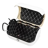 Rückenlagerbox des Motorrads, Sichere Reflexionsstreifen, Zusätzlicher Platz des Zusätzlichen Platzes der 28L-Wasserdichten Motorradkiste mit Anti-Diebstahl-Verriegelungssystem für (White)