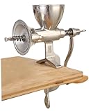Kalastussaari Getreideschleife, Hochleistungsmühle Mühle mit hohen Hoppern, Schaltgetriebe aus Edelstahl mit Handkurbel für Mais, Reis, Sojabohnen, Pfeffer, Kichererbsen, L -Kornmühle Mühle