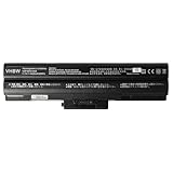 vhbw Akku kompatibel mit Sony Vaio VPC-F11AHJ, VPCF11JFX/B, VPCF11M1E, VPCF11M1E/H Notebook (4400mAh, 11,1V, schwarz)