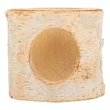 Gadpiparty Hamsterversteck aus Natürlichem Birkenholz Bissfestes Kleintier tunnelspielzeug Sicherer Rückzugsort und Schlafhöhle für Hamster Meerschweinchen und Kleine Nager Dekoratives