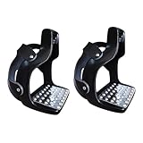 wueiooskj Reitsteigbügel für Westernsättel, leicht, bieten Sicherheit durch hochfeste, rutschfeste Edelstahl Pedalsteigbügel für Westernreitsport, leicht