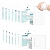 Sterile Kompressen, Steriler Wundverband 6x7 cm 30 Stück, Vlieskompressen Kompressen Unsteril 10x10cm 20 Stück, Mullkompressen Wundgaze Kompresse, Selbstklebender Verband Einzeln Verpackt