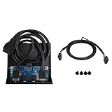 melairo 3,5 2 USB3.0 A Hub + HD Audio zu 20Pin Header Floppy Front Drive Panel