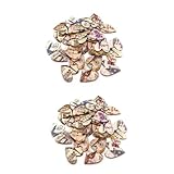 COHEALI 100stücke Holzknöpfe Mit Eiffelturm-muster Dekorative Knöpfe Für Nähprojekte Und Scrapbooking Gemischte Farben Für Kreatives Basteln