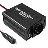 SZSSTH 300W/500W Wechselrichter 12V auf 220V 230V Spannungswandler Auto wechselrichter Stromwandler mit Type-C & USB (5V), Zigarettenanzünder Ideal für Camping Reisen Handys Laptops