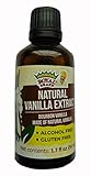 Royal Brand Vanilleextrakt ohne alkohol / Reiner Vanilleextrakt Madagaskar Bourbon / Alkoholfreier Vanilleextrakt, nachhaltig und ethisch hergestellte Vanille / 1,7 Fl oz / 50 ml / Halal / Glasflasche