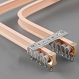 Flexible Gardinenstange aus Aluminium, für gerade oder Erkerfenster, Duschvorhangstangen mit langlebigem und biegbarem Design
