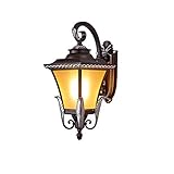 Außenwandleuchten Wasserdicht Wandlampe Außen Europäische Retro Villa Innenhof Balkon Wasserdichte Wandlampe Außengang Wand Terrasse Außenwandleuchte (Größe: A)