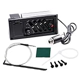 Akustikgitarre Pickup Balancing EQ für Folk Klassisch Musikalisch Universal Zubehör - Gitarre Pickup Akustikgitarren-Tonabnehmer EQ Equalizer Akustische Gitarre Preamp förderlich