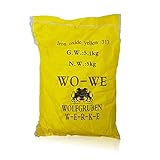 WO-WE Eisenoxid Pulver Pigmentpulver für Betonfarbe Lehm Keramik W120 Gelb - 1KG