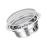 GAROZATION Edelstahl Holzkohlegrillofen Für Outdoor Tragbarer Grillofen Mit Grillgitter Und Grillpfannen Ideal Für Spanferkel Und Grillzubehör Kompakt Und Leicht Für Unterwegs