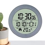 Générique Badezimmeruhr, mit Saugnapf, mit Anzeige von Temperatur und Datum, Innendekoration für Haus, Büro, Küche, Spa, Wohnheim, Schwimmbad, Badezimmer und