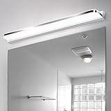 Talwei Spiegelleuchte Badleuchte, Badlampe Wand Edelstahl, Spiegellampe Bad 42cm 9W Für Die, Led Lampe 230V Naturweiß 4000K Wandlampe Badezimmer IP44 Wasserdicht (Neutralweiß)