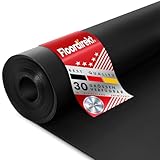 Floordirekt SBR Gummimatte 120 x 50 cm, 2 mm - Meterware - Schwarz & Glatt - Bautenschutzmatte Antirutschmatte Gummi Boden Matte - Bodenbelag Gummiplatte Gummistreifen