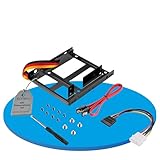 sonero® SSD Einbaurahmen Set, 2X 2,5' SSD auf 3,5' inkl, Zubehör