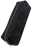 Online Federmäppchen in Cord Schwarz I Stylische Federtasche für Mädchen & Jungen, ideal für Schule, Uni & Büro I Pencil Case mit praktischem Reißverschluss zur Aufbewahrung von Stiften & Kosmetik