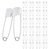 BOHUIZ 50 Stück Sicherheitsnadeln Klein, 40mm Safety Pins Edelstahl Sicherheitsnadel Anstecknadeln für Kleidung Kunsthandwerk Nähen