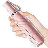 Moorrlii Automatischer Mini-Regen- & Sonnenschirm, windstabil (UV-Schutz 50+), kompakt & leicht, Sofortiges Öffnen/Schließen, inkl. Tragetasche für Reise/Daily Use.