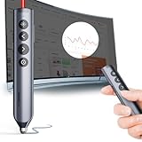 NORWII N10s Pro Bluetooth Presenter mit Laser Pointer für Touchscreen, Digital Highlight Powerpoint Fernsteuerung Präsentation, 50m Reichweite Metallgehäuse
