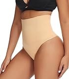Reamphy Shapewear Damen Bauchweg Unterhose, Miederhose Tanga Unterwäsche String Miederslip Figurformende Hoher Taille Shaping Unterbauch Kontrolle Body Shaper für Frauen