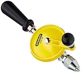 Stanley Handbohrmaschine 105 (einfache Übertragung, Kunststoff-Handgriff, 3-Backen-Bohrfutter bis 8 mm) 0-03-105