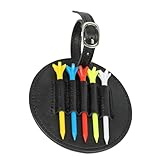Golf Tee Hanger | Golf Tee Bag Storage Case with Tees | Sports Golf Ball Holder, Golf Ball Tee Holder with Belt Attachment for Adults Men and Women