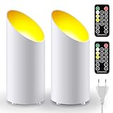 Adiwo LED Uplight Spot, Bodenstrahler, 2 Stück LED Bodenleuchte zur stimmungsvollen Akzentbeleuchtung, Tandleuchten Deckenfluter, Stehlampe Dimmbar Warmes Gelbes NatüRliches KüHles WeißEs Licht