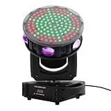 YUNRUX Bühnenbeleuchtung Bestrahlungsfläche 50㎡ Kopf bewegen Scheinwerfer 126 Pixel Färbung Strahler Discolicht DJ Strobe Licht Spotlight Lichteffekt DMX512 Bühnenlicht mehrere Steuermodi für Konzert
