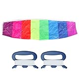Farbiger Stunt-Power-Sportdrachen, Doppelleine für Outdoor, Strand, Spielzeug, 1,4 m, 2 m, 2,7 m