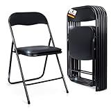 Albatros Klappstuhl Manitu 4er Set, Klappstühle Starker Metallrahmen Faltbarer Stuhl Besucher Konferenz Gast Stuhl