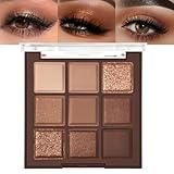 Lilbitty Nude Eyeshadow Palette, Rose Gold und Dark Bronze, Hochpigmentierte Cream Lidschatten, Langanhaltend und Natürlich für Braune Augen