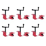 Rohr Schraubzwingen 3/4 Zoll Rohrzwingen Rohr Schnellspanner Clamp, 6 Stück Rohr Schraubzwinge für Holzbearbeitung