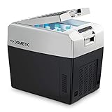 DOMETIC Tropicool TCX 35 - tragbare elektrische Kühlbox, 33 Liter, 12/24 V und 230 V für Auto, LKW, Boot, Reisemobil und Steckdose, Grau