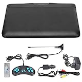 Cuifati Mobiler DVD-Player, Unterstützungsspielfunktion, Intelligente Abschaltspeicherfunktion, Geeignet für ältere Menschen, Kinder, Mittleres Alter, Junge Leute.(Schwarz)