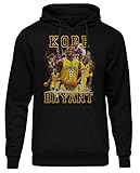 Uglyshirt89 Kobe Bryant Männer Herren Kapuzenpullover | Sport Basketball Black Mamba (S)