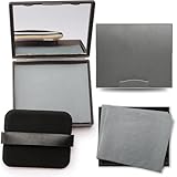 ROKZELT Blotting Paper Gesicht, 300 Stück Löschpapier Gesicht, Oil Control Paper, Ölabsorbierende Blätter, Mattierende Papiere, Spiegelbox, Selbstklebender Puderpuff, Für fettige Haut