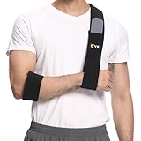 YF Armschlinge, Effektive Schulter Immobilizer Sling für Rotatorenmanschette Gerissen Handgelenk Ellenbogen Arm Verletzung, Verstellbare Leichte Bequeme Unterstützung Arm Sling für Gebrochene Knochen