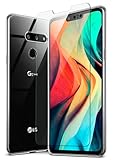 moex 3 in 1 Pack für LG G8 ThinQ Hülle mit 2X Panzer Schutzglas Folie, [Aero Case + ShockProtect Glas] Komplettschutz Handyhülle durchsichtig aus Silikon Schutzhülle, Clear