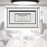 Pull-Down-Projektionswand, Manuell hochziehbare Projektionsleinwand, 40, 50, 60 Zoll, Wand- und Deckenmontage, 1 Stück(50in,0.16875)