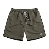 Bermuda Shorts Herren Badehose Sommer Klassisch Wandershorts Cargo Jogging Tunnelzug Bermudas Herrenshorts Kurze Mit Reißverschluss Strand-Shorts Freizeitshorts Atmungsaktiv Beilaufig Boardshorts