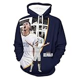 BXLASHJEO Bellingham Kapuzenpullover Kinder Unisex - Fußball 3D Drucken Langarm Pulli Kapuzenpullover Eltern Kind Kleidung - Geschenk Für Sohn Enkel Neffen S